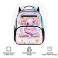thumbnail image 6 of Jeiento Axolotl 13.5 Inch Lightweight Toddler Backpack for Daycare, Rainbow Preschool Kids Bag for Boys & Girls, Bookbag with Side Mesh Pockets, 6 of 7