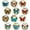 Butterflies, variant on Wrapables Crystal Glass Magnets, Refrigerator Magnets for Office Whiteboards, Cabinets, Lockers (Set of 12), Planets