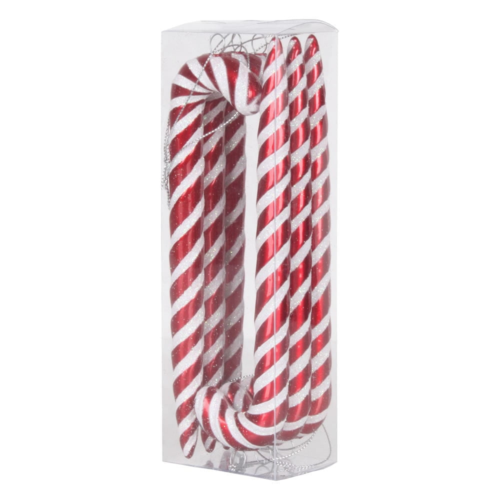 Vintage Looking White and Red Candy Cane Holder 5 1//2 Inches Holds 14 Candy Canes