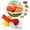 Red, variant on Stainless Steel Watermelon Slicer Cutter, Multi-function Fruit Melon Cutting Tool for Watermelon Cantaloupe
