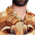 thumbnail image 5 of Aries Constellation Men's Short Sleeve Poplin Shirt, Casual Printed Beach Button Down Summer Unisex Shirts, 5 of 6
