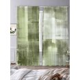 thumbnail image 3 of Collage Art Sheer Curtains 108 Inches Long 2 Panels Abstract Green Oil Painting Texture Vintage Light Filtering Semi Sheer Window Curtains Drapes for Bedroom Living Room 52"x108", 3 of 7