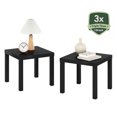 thumbnail image 6 of Furinno Classic Toolless Assembly Square Side Table Set of 2, Black End Table with 1.8 Thick Tabletop, Night Stand, Bedside Table, for Living Room, Bedroom, Classic Black, 6 of 8