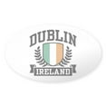 thumbnail image 1 of CafePress - Dublin Ireland Oval Sticker - Sticker (Oval), 1 of 1