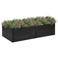 thumbnail image 1 of vidaXL Garden Planter Black 157x80x40 cm Poly Rattan, 1 of 1
