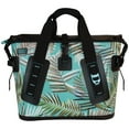 thumbnail image 2 of Built Large Welded Soft Portable Cooler with Wide Mouth Opening - Insulated and Leak-Proof in Teal Palms Pattern, 2 of 5