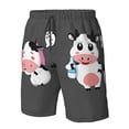 thumbnail image 5 of Naloa Cute Farm Milk Animal Men's Beach Shorts, Surfing shorts, Swim trunks, Quick Dry Swim Trunks for Surfing Beach Fun - Large, 5 of 9