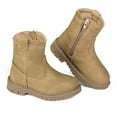 thumbnail image 3 of BOCCA Kids Ankle Boots Girls Boys Side Zipper Suede Combat Boots Toddler Little Kid for Casual School Outdoor, 3 of 5