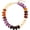 Amber Lavender Mix, variant on BOOTOOL Chunky Beaded Statement Necklace for Women, Vivid Red Rondelle Bead, Bohemian Style, Adjustable Length, Summer Beach Accessory
