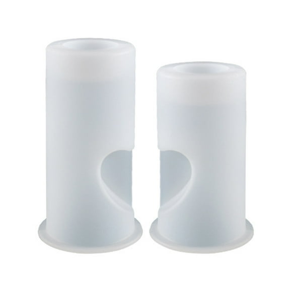 IFANLANDOR Heart Candle Mold 2Pcs for Diy Making Silicone Molds Valentine's Day Home Decorations