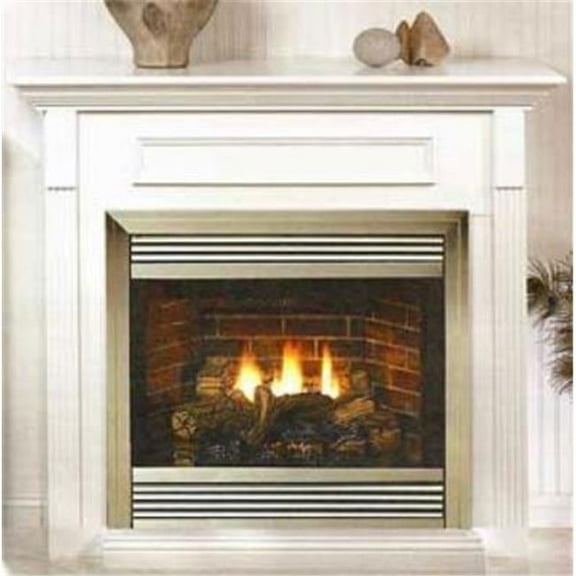 Empire EMBF3SW Standard Cabinet Mantel with Base, White