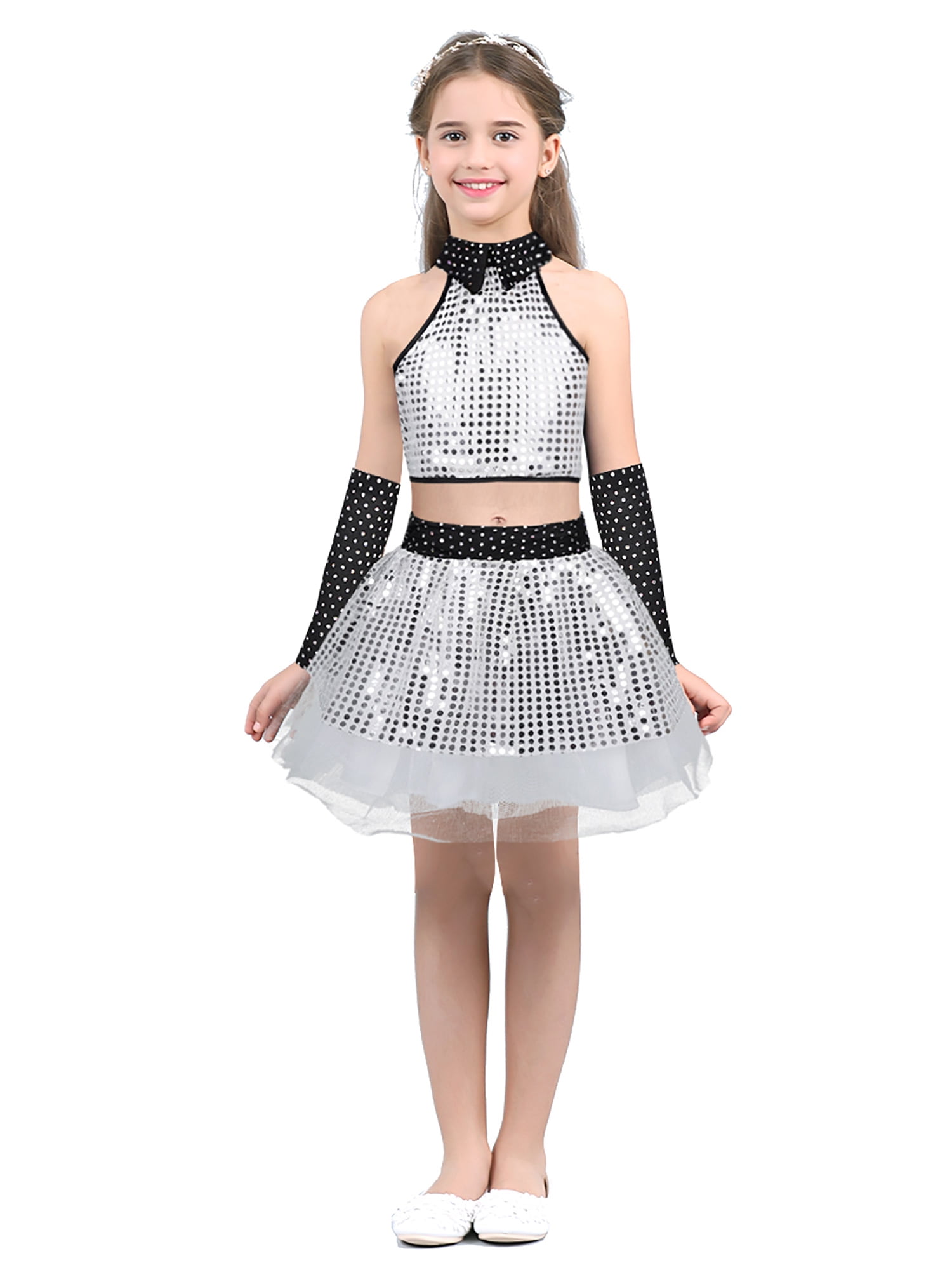 Uniquetj Children Girls Sequins Hip hop Costume Hiphop Dance India | Ubuy