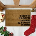 thumbnail image 1 of Funny Christmas Doormat Creative Text Print Rug For Front Door Entrance Bedroom Bathroom, 1 of 7