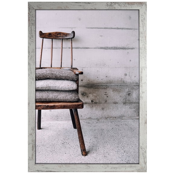 Unbranded Museum Perfection 16x20in Poster Frame, Decorative Wall Poster Frame, Picket White Finish