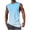 [Striped Light Blue, variant on Chiccall Mens Workout Tank Tops Muscle Cut Off Shirts Comfy Sleeveless Crew Neck Gym Gradient Striped T-Shirts