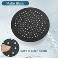 thumbnail image 4 of Pommeau de Douche Pluie 12 Pouces Rond Haute Pression Ultra-Fin Acier Inoxydable 304 Haute Débit avec Buse en Silicone - Chrome, 4 of 8