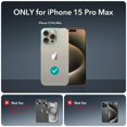 thumbnail image 2 of Funda ESR para iPhone 15 Pro Max con cristal templado gris transparente, 2 of 8