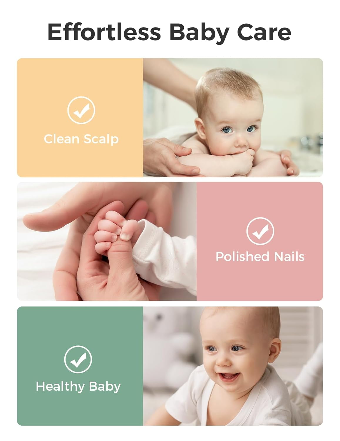 Momcozy Core Baby Kit, Baby Shower & Registry Essential Kit for Grooming Cleansing Care, Includes Nail File Kits, Nasal Aspirator, Bath Brushes, Toothbrush, Comb, Storage Case, etc