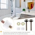 thumbnail image 3 of Metal Toilet Bolts 2Pcs Replacement Bolts for Toilet Tank Fixing, 3 of 4