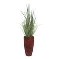 thumbnail image 2 of Acerra Curved Vase Planter, 11.5" x 20"H, Red, 2 of 5