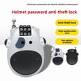 thumbnail image 2 of Cow Pattern Anti-Theft Password Lock: Extendable Steel Wire Security Lock for Motorcycle Helmets, Electric Bikes & Luggage – Durable, Secure Fixation for All Riders (Black & Cow Design), 2 of 6