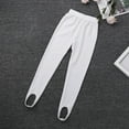 thumbnail image 5 of Moggemol Kids Girls Boys Stirrup Legging Pants for Gymnastics Dance Yoga Workout Tights Activewear White 26, 5 of 7