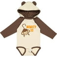 thumbnail image 3 of Inktastic Monkey Do with Monkey Boys or Girls Long Sleeve Baby Bodysuit, 3 of 5