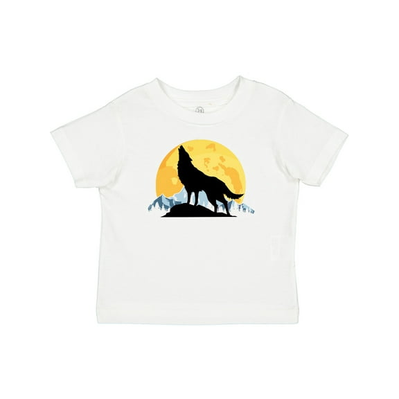 Inktastic Wolf Wilderness Mountains Moon Boys or Girls Baby T-Shirt