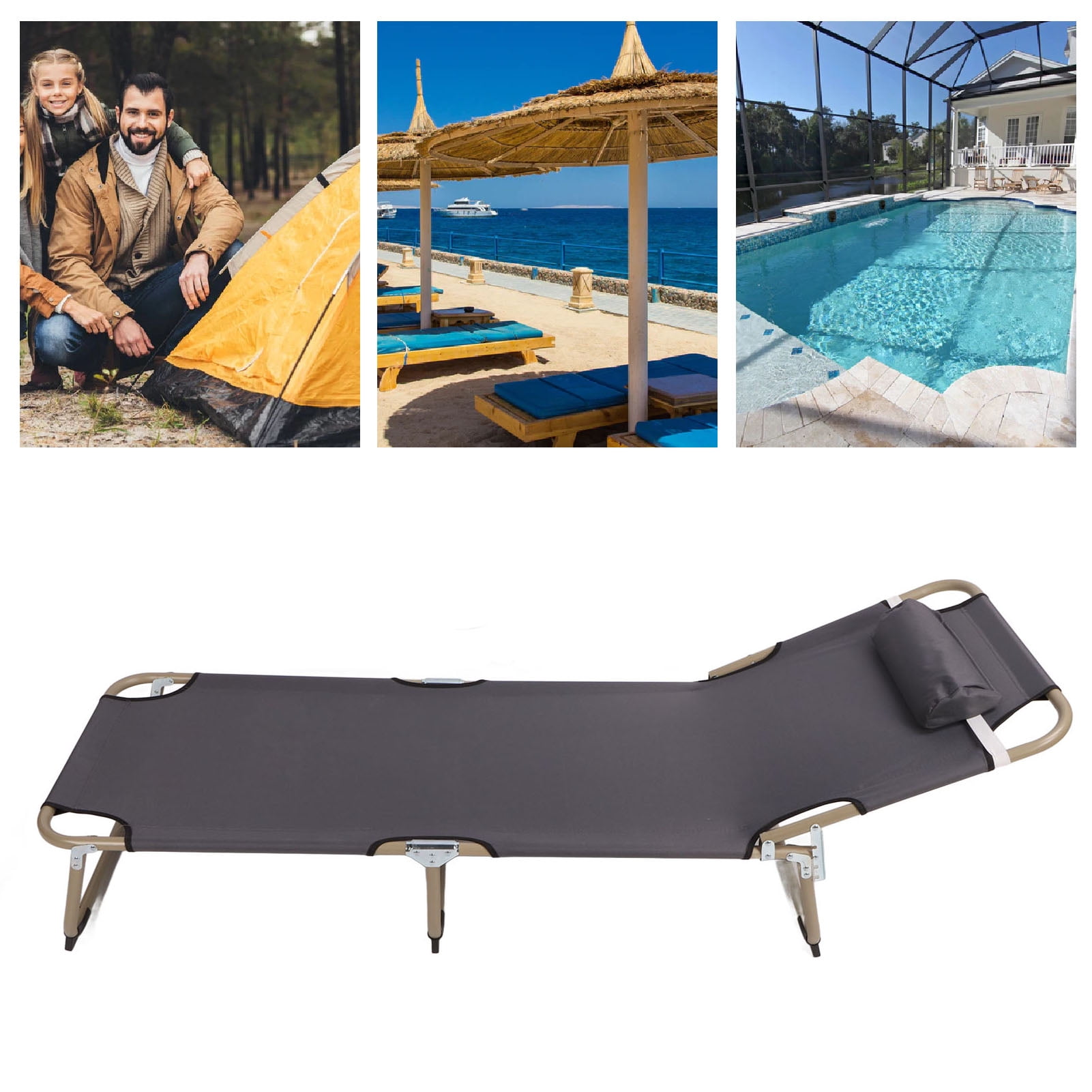 Lits de Camp de Voyage, Lits de Camping Portables Imperméables pour Plages