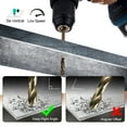thumbnail image 4 of Cobalt Drill Bit Set for Metal and Hardened Steel, 29Pcs M35 HSS Twist Jobber Metal Drill Bits 1/16"-1/2", with Index Storage Case, 4 of 12