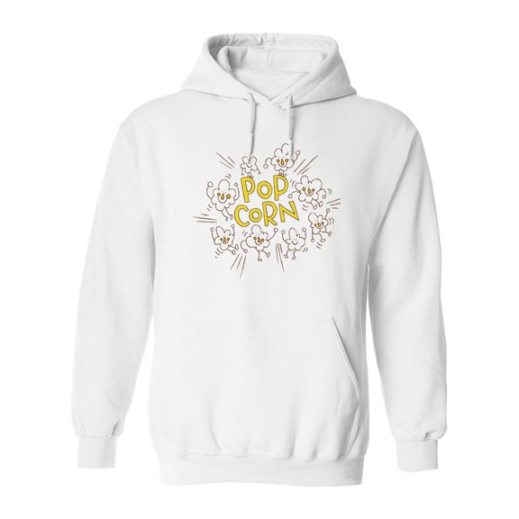 Pop Corn Design Hoodie Men -Image by Shutterstock, Male XX-Large