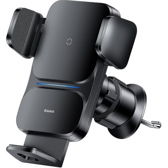 Cargador inalámbrico para coche, soporte para teléfono con cargador inalámbrico inteligente Qi de 15w, soporte para teléfono con ventilación de aire con sujeción automática
