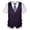 A-Dark Purple353, variant on XIAOCHA Men's Formal Waistcoat V Neck Button Front Vest Comfortable Business Casual Wear Vest