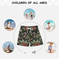 thumbnail image 6 of FORMRS Boys Swim Trunks Quick Dry Mesh Liner Boardshorts Sizes XS-XL, Green Christmas Holly, 6 of 7