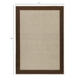 thumbnail image 3 of Mainstays Farmhouse Faux Sisal Olefin Brown Border Indoor Living Room Area Rug, 7' x 10', 3 of 8