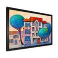 thumbnail image 2 of Designart 'Colorful Autumn Trees and A House With Red Roof' Modern Framed Art Print, 2 of 4
