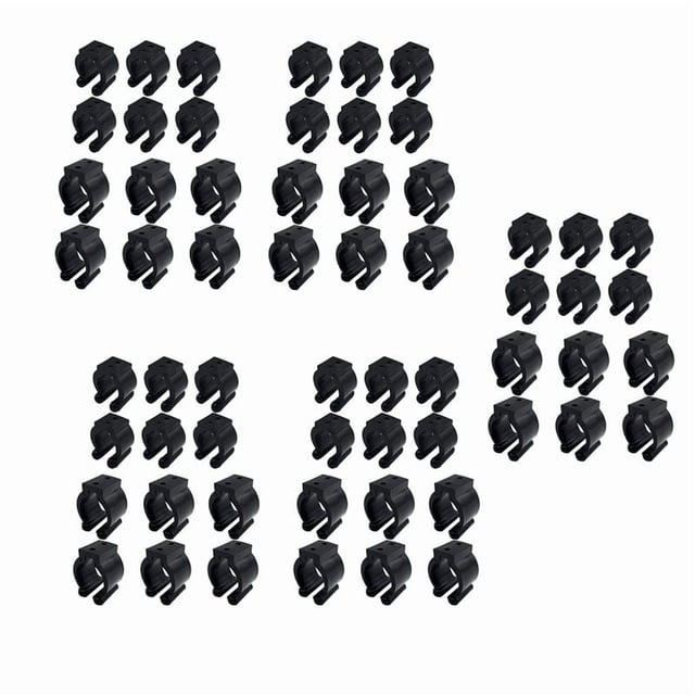 Clips de Almacenamiento de 60 Piezas de Caña de Pescar Regular Rack 2 Style Y 30 Pcs. Cada Estilo: Grande para La Manija de Sujeción, Pequeño para La