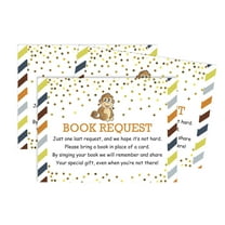 Inkdotpot 30Monkey Jungle Animals Gender Neutral Baby Shower Book Request Cards Bring A Book Instead Of A Card Baby Shower Invitations Inserts Games