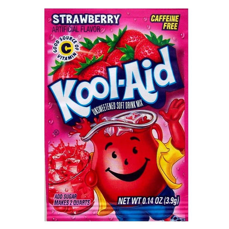 Kool-Aid Unsweetened Drink Mix Variety Pack, Assorted Fruity Flavors (Tropical Punch, Cherry, Blue Raspberry Lemonade, Strawberry & Lemon-Lime) Party & Family Drink - 30-Pack Bundle