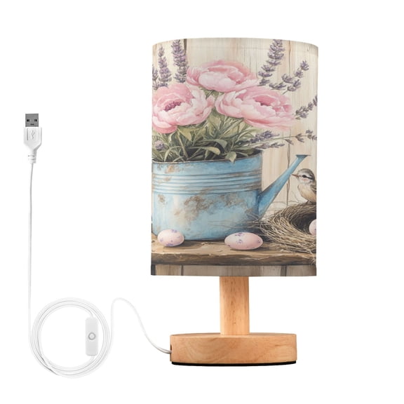 BZSMCE Lamp Modern Flowers with Birhouse Painting Creative Patter Night Light