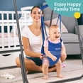thumbnail image 2 of Slevoo 2-in-1 Baby Jumper and Swing Set with Portable Quick Foldable Stand, Easy Setup, Adjustable Strap, Soft Padded Seat, Blue, 2 of 8