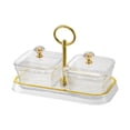 thumbnail image 3 of Bandeja para servir dividida, contenedor de almacenamiento, práctica caja portátil para almacenar alimentos, mesa 2 compartimentos, 3 of 8