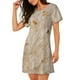 thumbnail image 2 of Fotbe Tortilla Bata de Dormir para Mujer con Estampado, Camisón de Algodón de Manga Corta, Ropa de Dormir Casual, 2 of 6