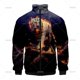 thumbnail image 3 of Chaqueta de manga larga con estampado de tigre en 3D para hombre y mujer, estilo vintage, con solapa y cremallera, unisex, de gran tamaño, 2024, 3 of 5