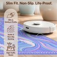 thumbnail image 6 of Design&I 3'x5' Ultra Soft Throw Mat, Wave Kawaii Motifs Scale Cute Starfish Border Purple Mermaid Refined Structured None Fluffy Washable Easy Care Indoor rug for Bedside Hallway, 6 of 7