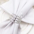 thumbnail image 1 of 4pcs Skeleton Hand Halloween Napkin Rings Napkin Buckles Napkin Holders Halloween Party Favors Home Dining Table Decor (Sliver), 1 of 7