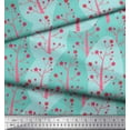 thumbnail image 3 of Soimoi Green Cotton Cambric Fabric Artistic Leaves Fabric Prints By Yard 42 Inch Wide, 3 of 3