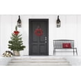thumbnail image 3 of 20" x 14" Simply Daisy Fancy Holiday Reindeer Polyester Indoor/Outdoor Pillow, Muted Red (1 Count), 3 of 4