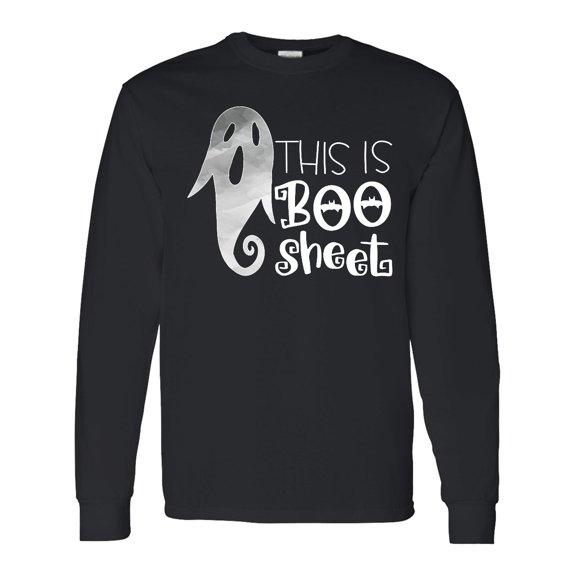 Inktastic This is Boo Sheet Funny Halloween Ghost Long Sleeve T-Shirt