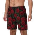 thumbnail image 1 of Balery Rose Bañador para hombre, shorts de playa de secado rápido con entrepierna y forro de compresión-Small, 1 of 6